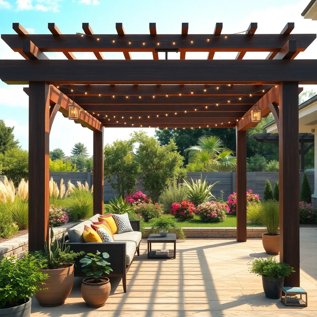 Incorporating Lighting in Pergola Designs