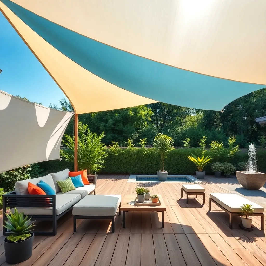 Combine Tensioned Shade Sails