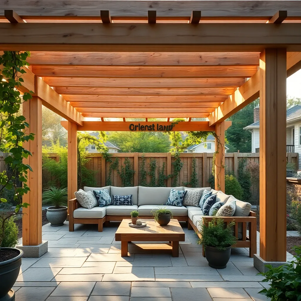Simple Wooden Pergola Design