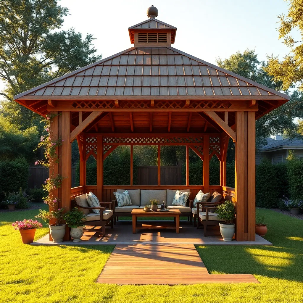Classic Wooden Gazebo Design Ideas