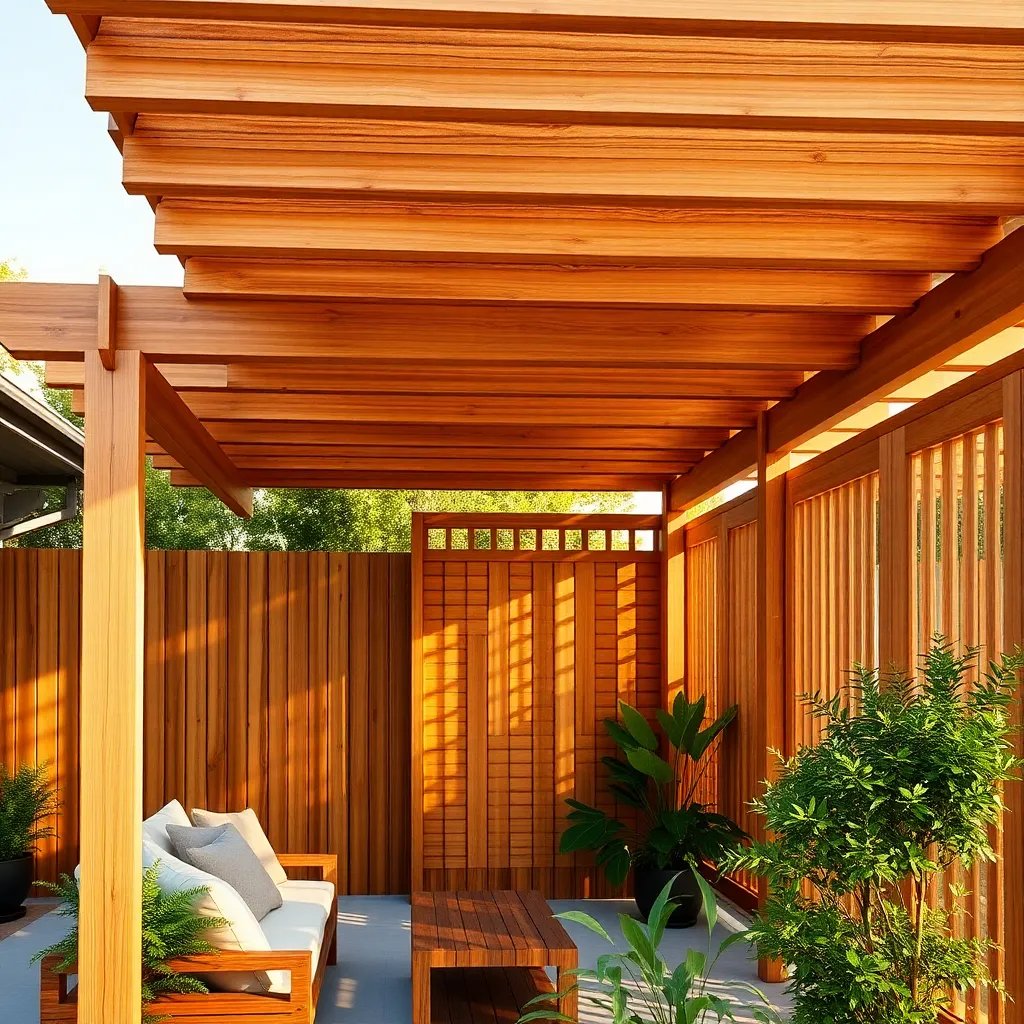 Paint Screens to Match Pergola
