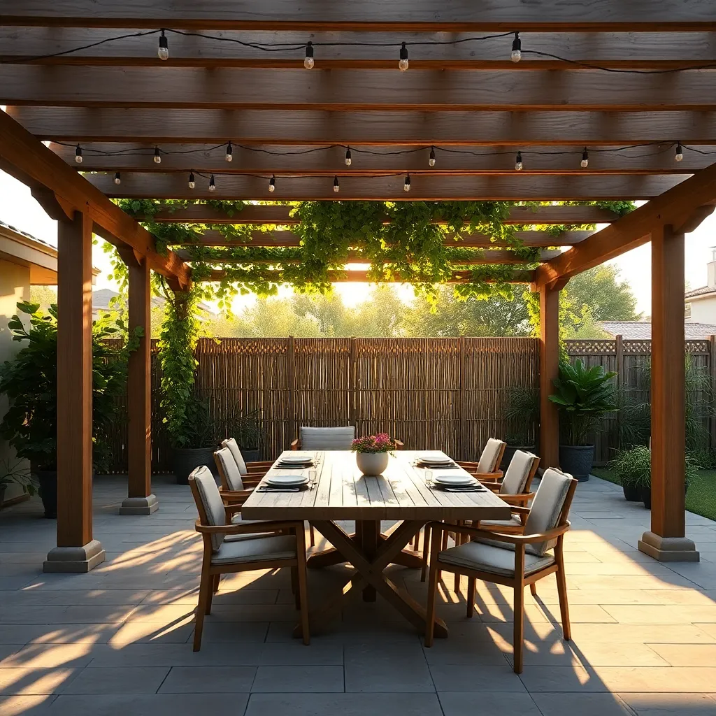 Using Pergolas for Outdoor Dining