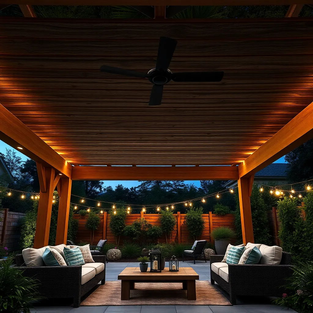 Use LED Strip Lights Under Rafters