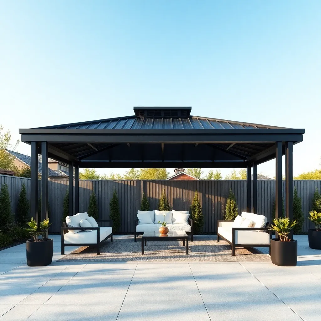 Modern Metal Frame Gazebos