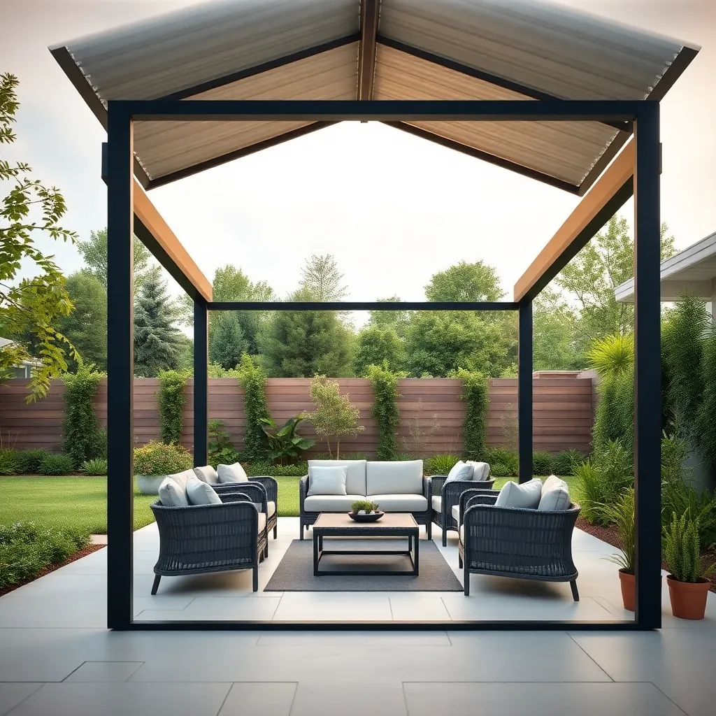 Modern Metal Frame Gazebos