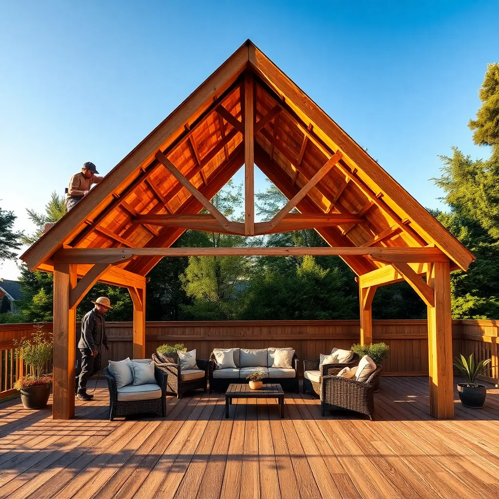Assemble Roof Structure and Covering