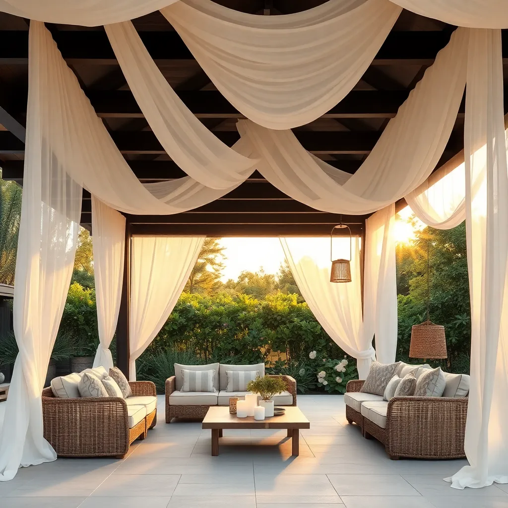 Incorporate Draped Fabric Ceilings