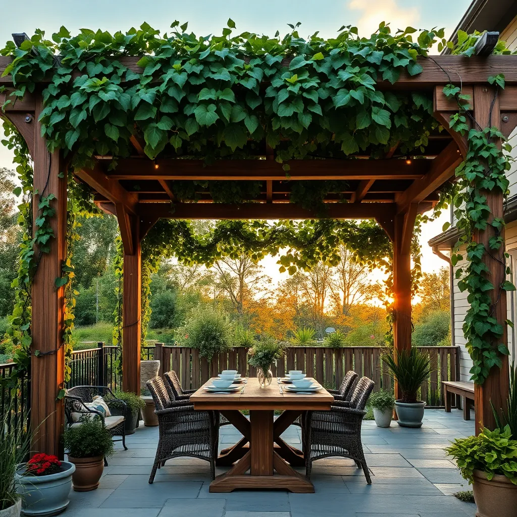 Build a Pergola with Vines