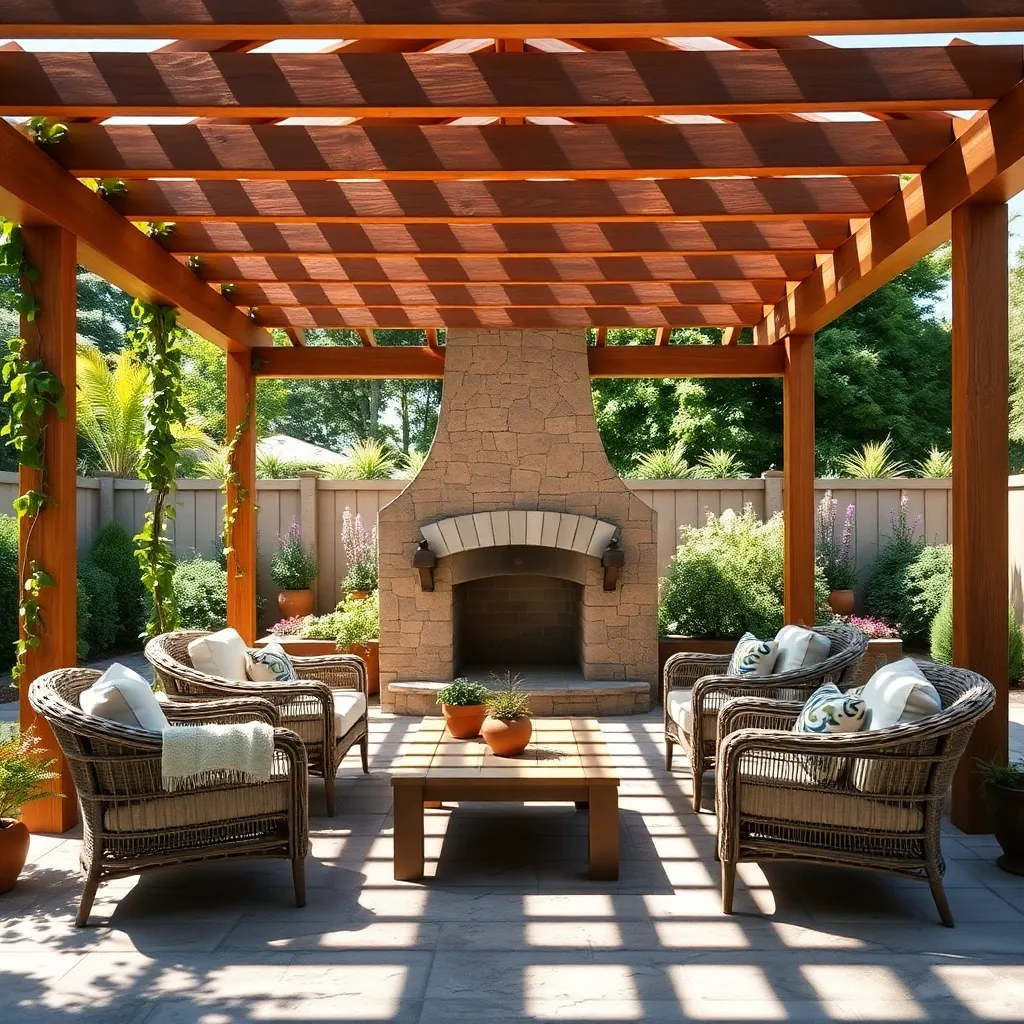 Position a Stone Garden Fireplace