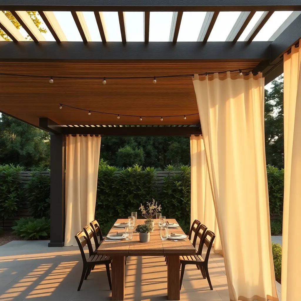 Use Waterproof Outdoor Curtains