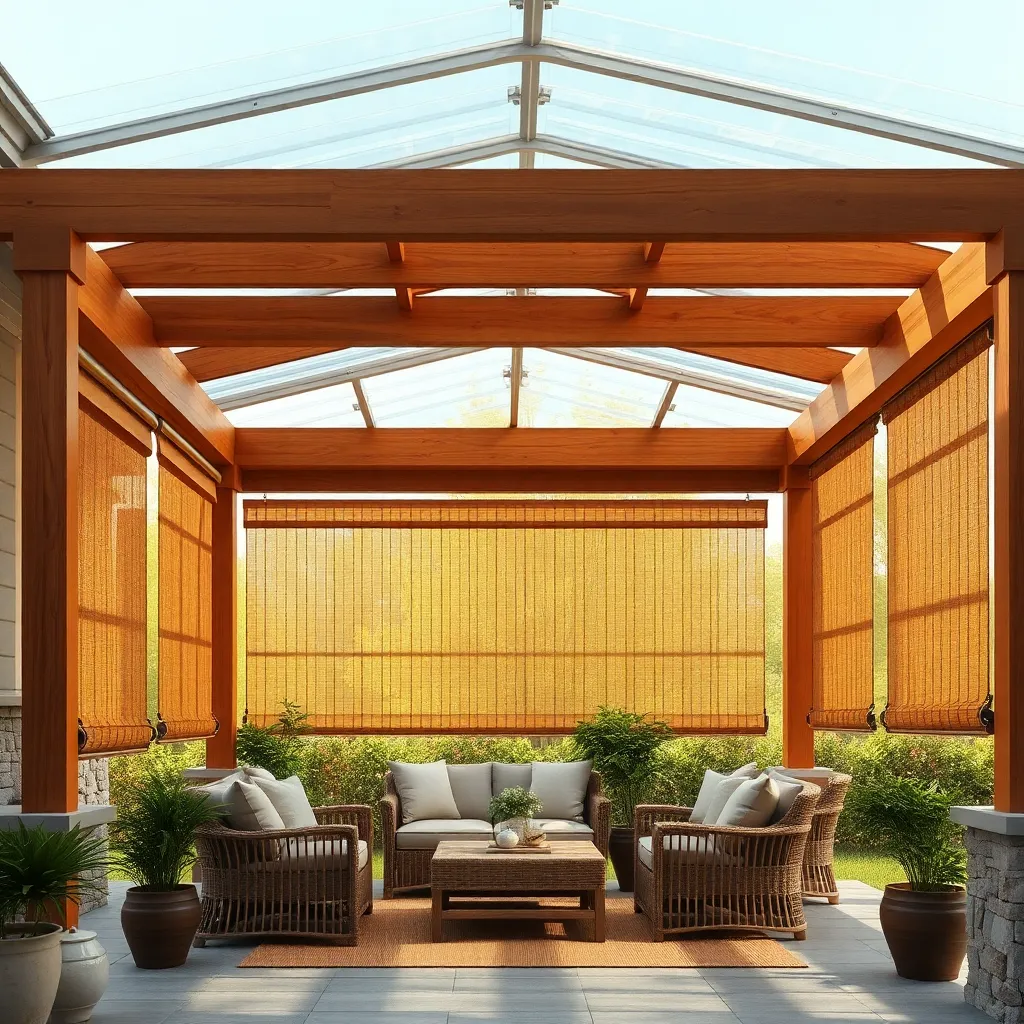 Attach Roll-Up Bamboo Shades