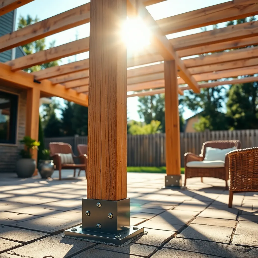 Install and Secure Pergola Posts