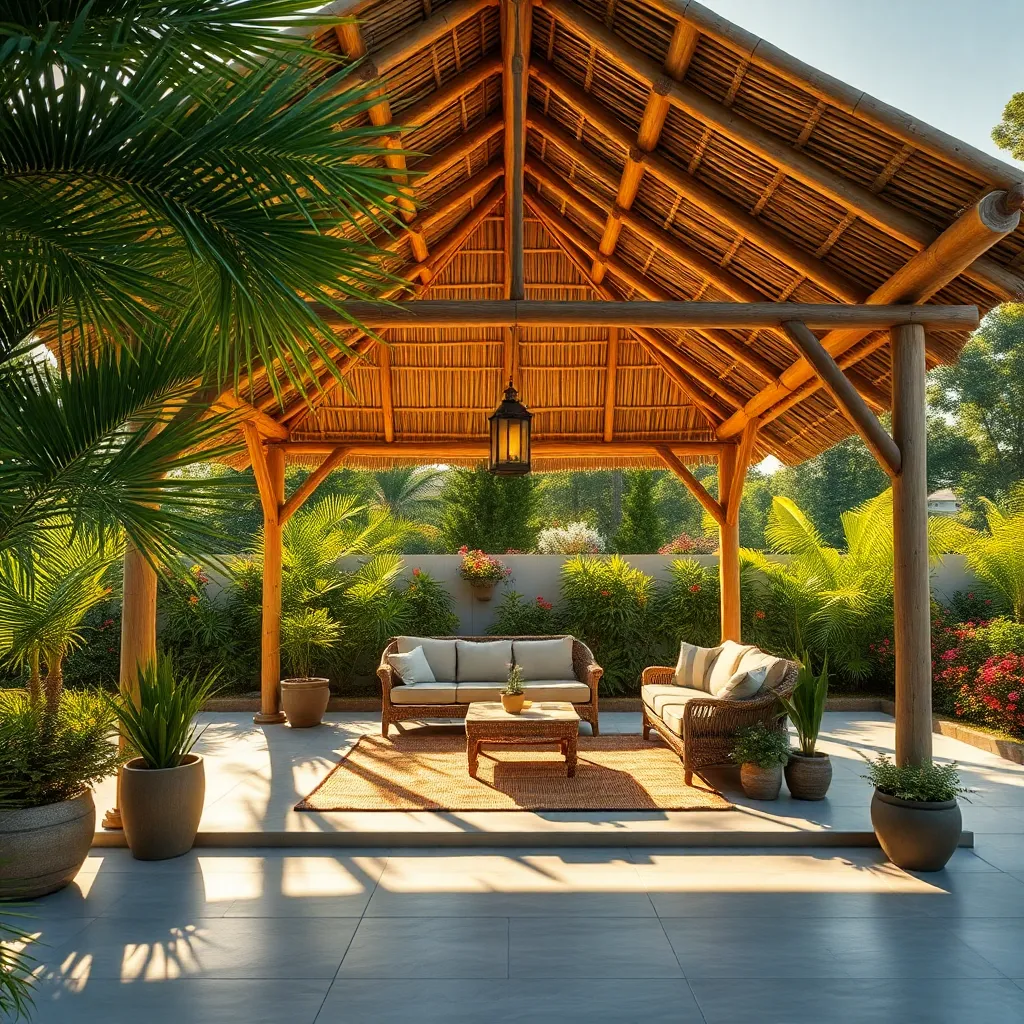 Rustic Bamboo Gazebo Inspirations