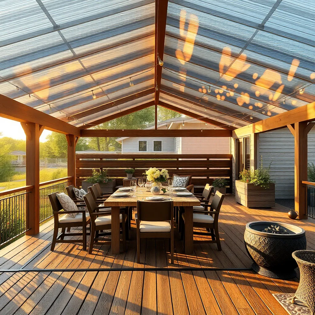Create Raised Deck with Roof Cover