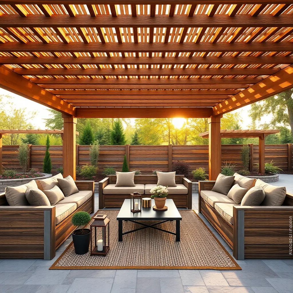 Integrating Seating Into Pergola Layouts