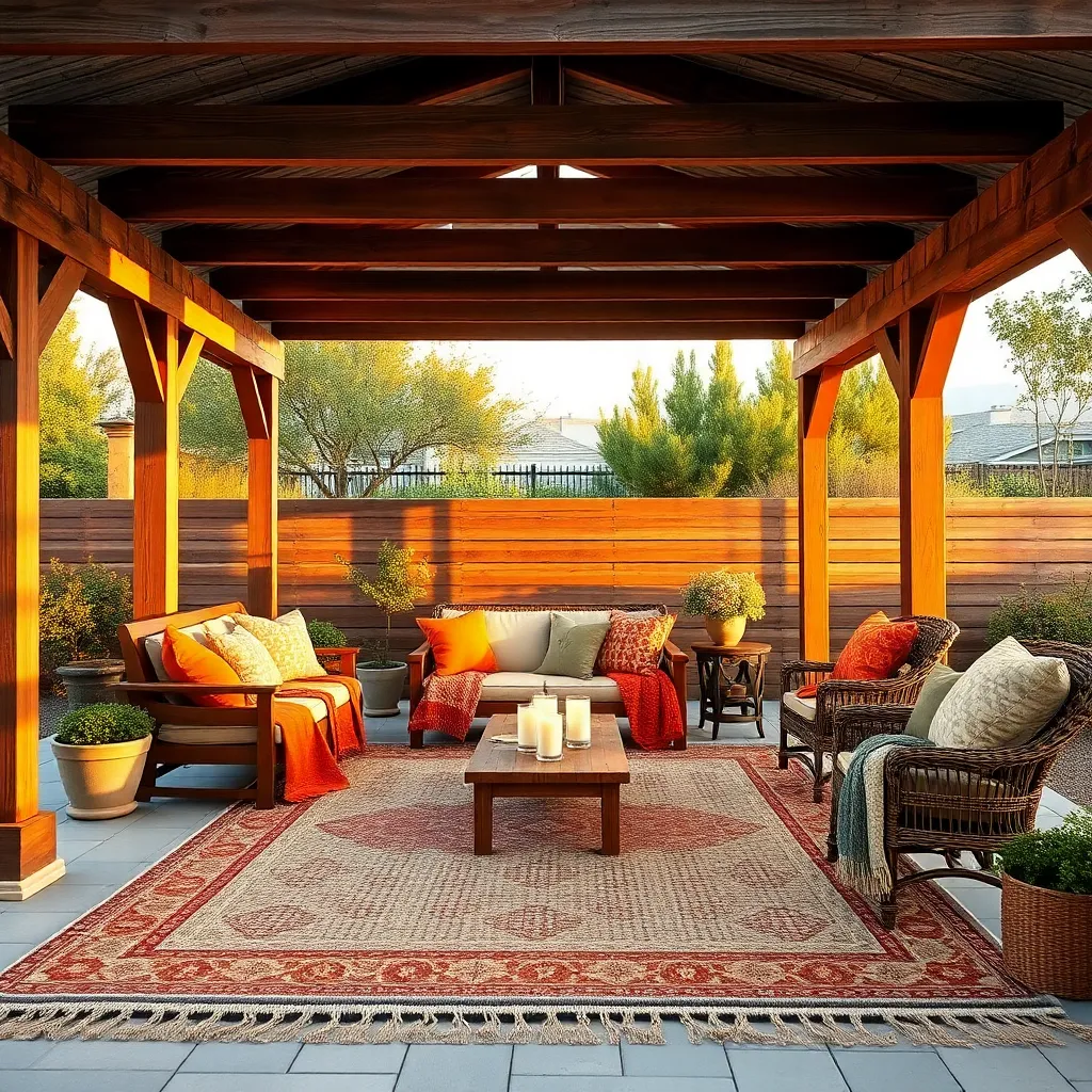 Incorporate Warm Textiles and Rugs