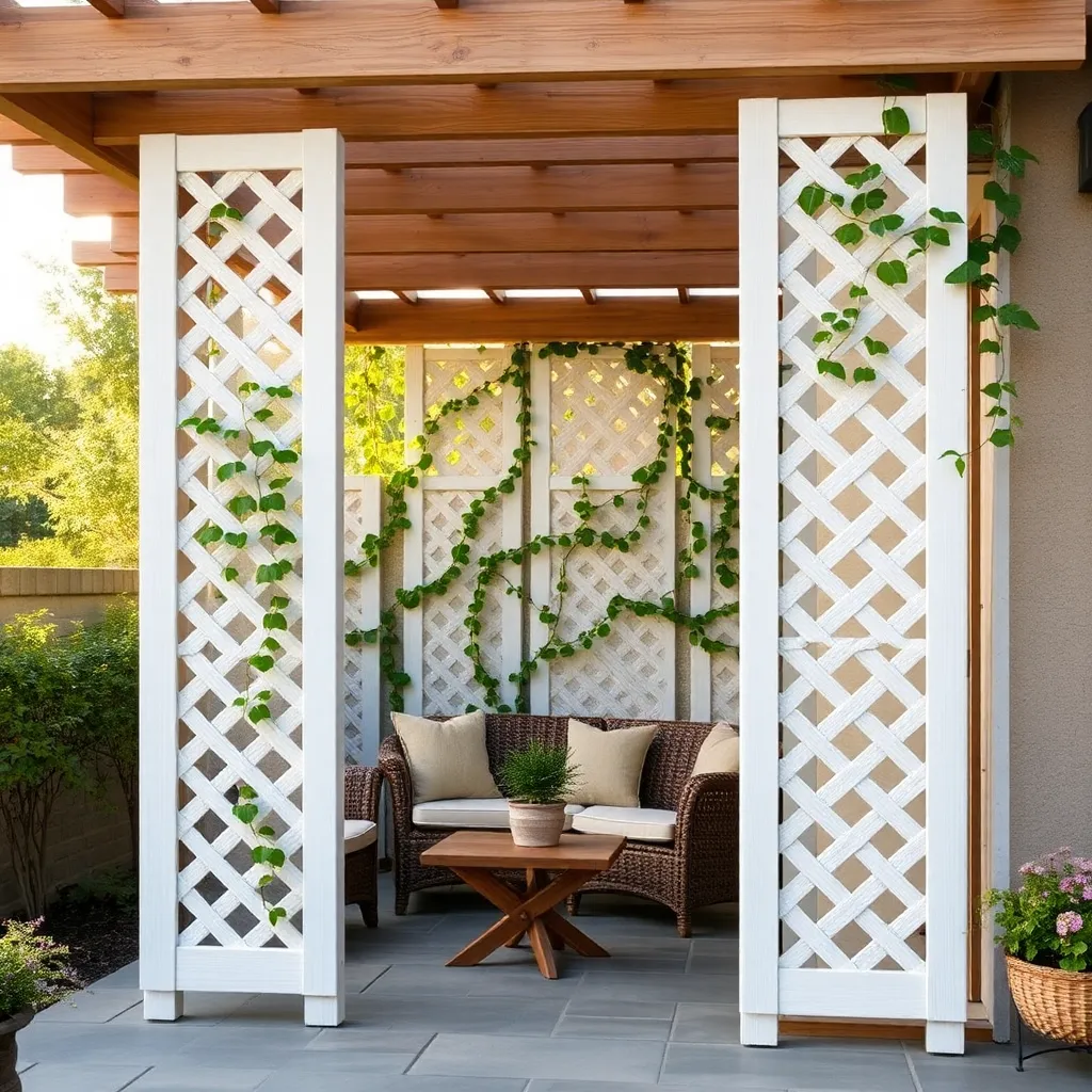 Install Lattice Panels on Sides