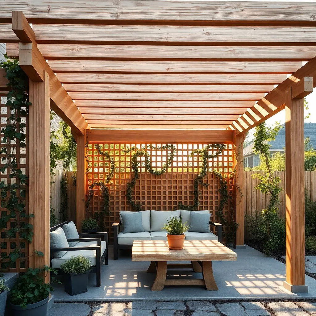 Use Lattice Panels on Sides