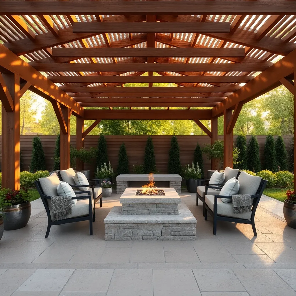 Incorporate a Fire Pit Shelter