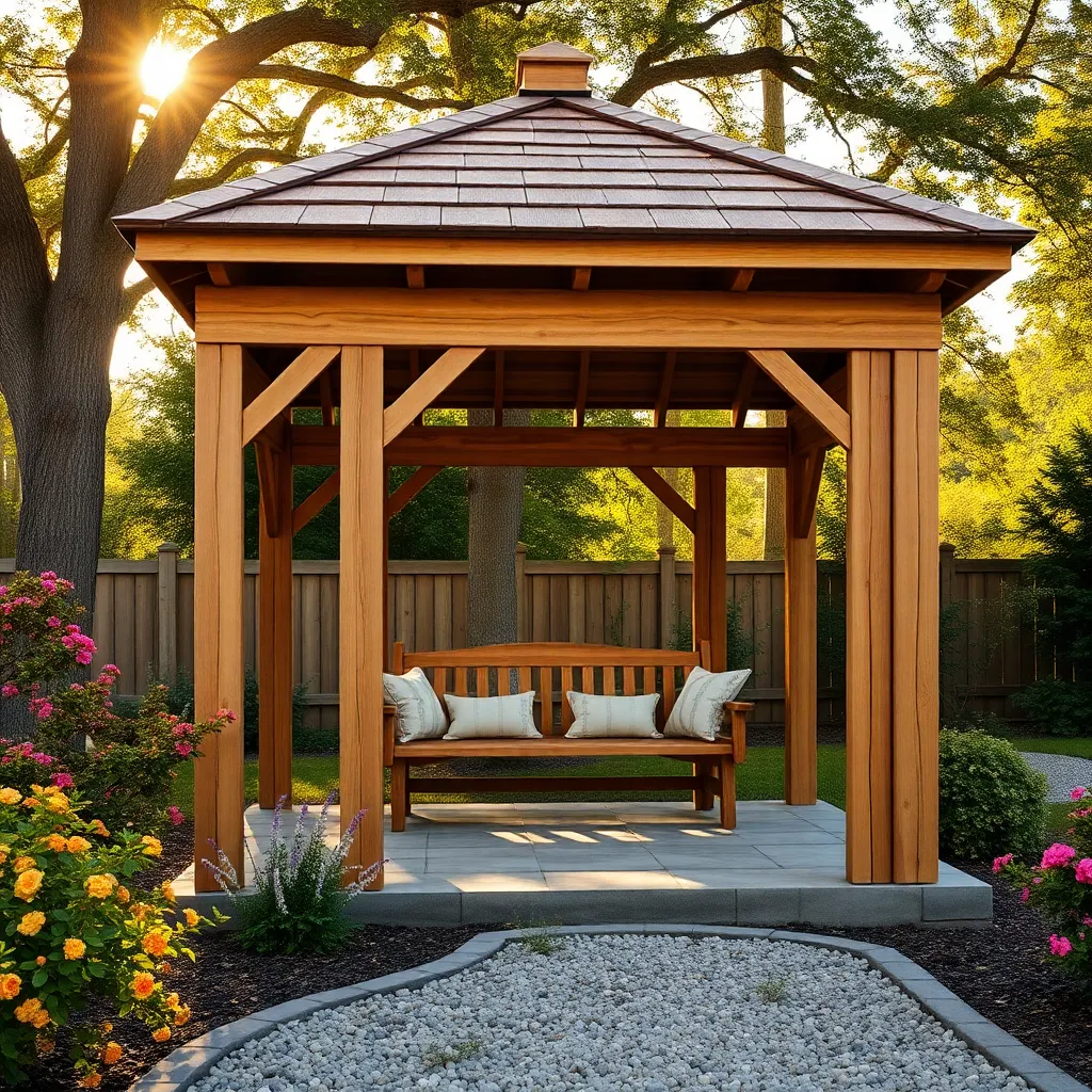 Building a Rustic Garden Gazebo