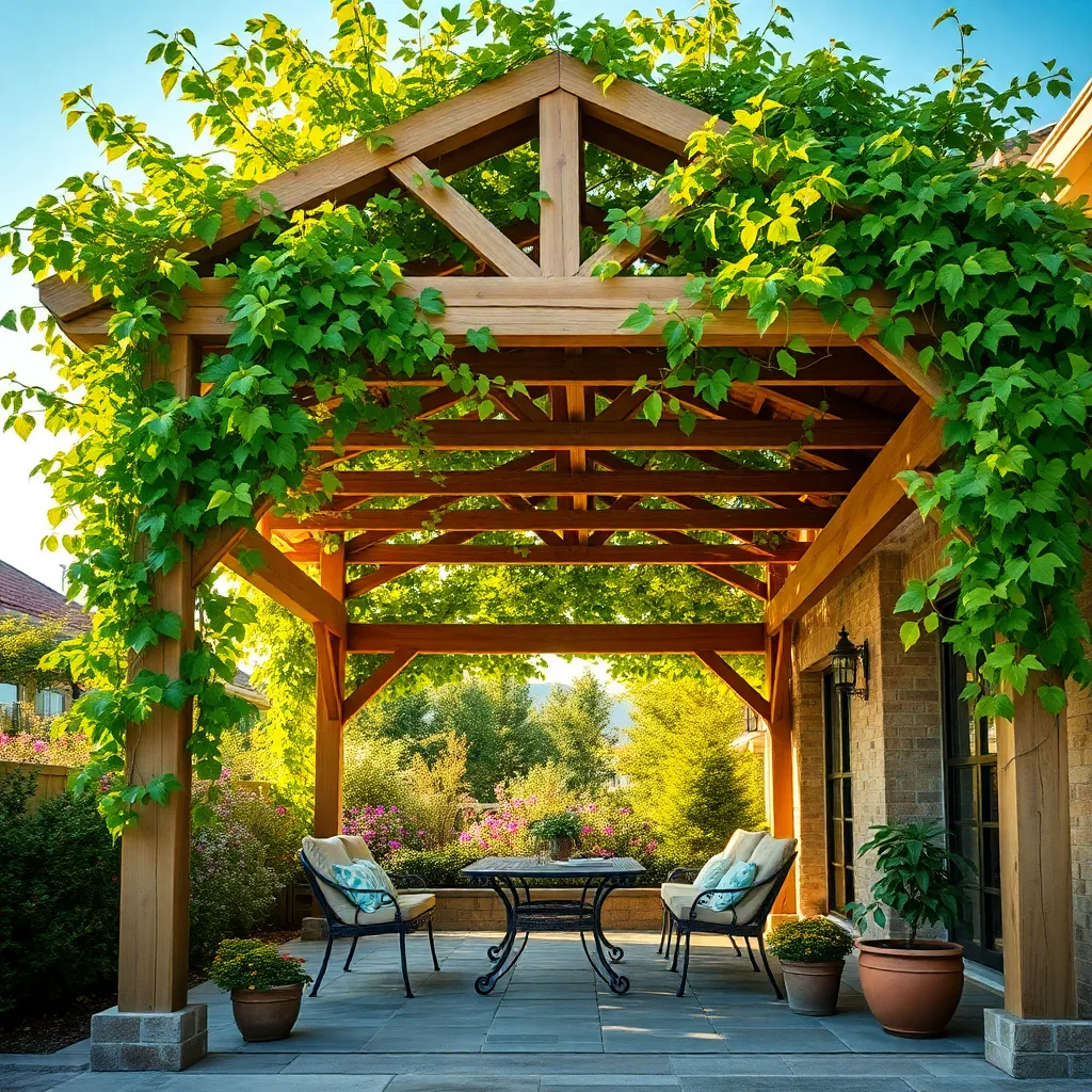Incorporate Climbing Plants for Shade