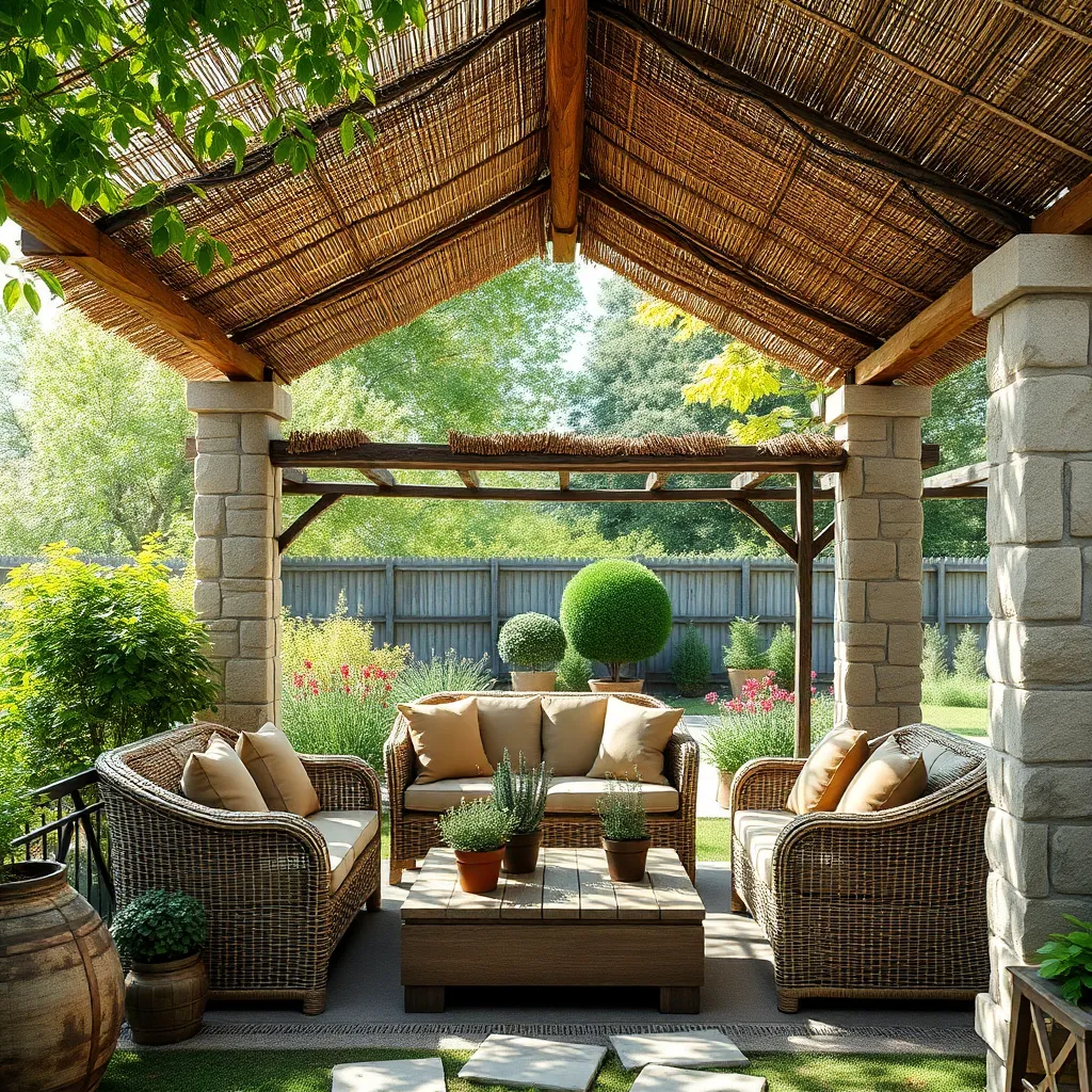 Build a Thatched Roof Covering