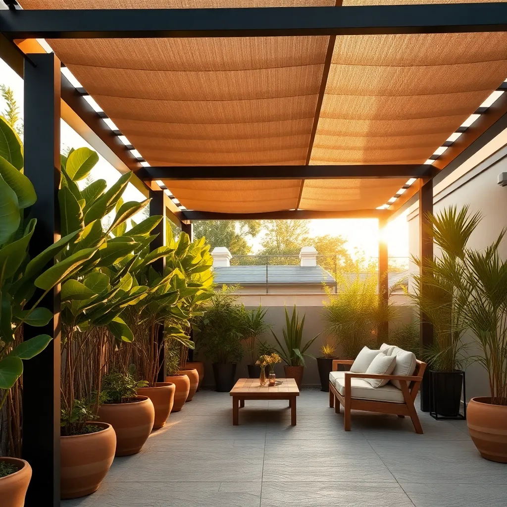 Incorporate Tall Potted Plants