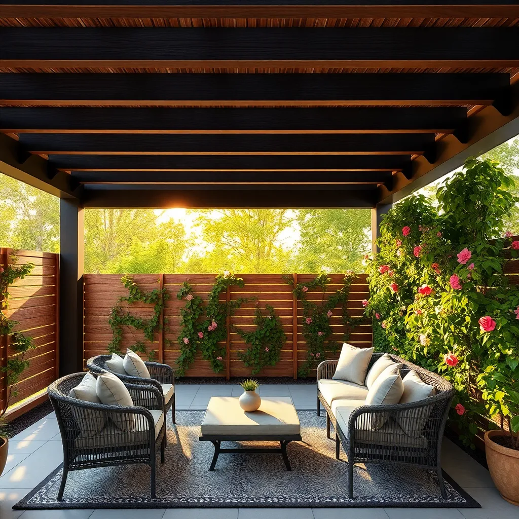 Privacy Screens With Climbing Plants