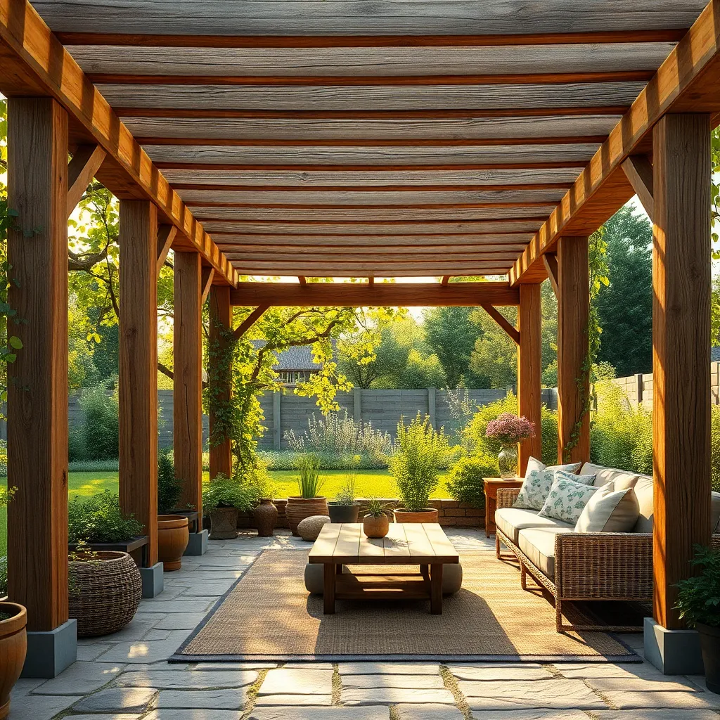 Choosing Natural Materials for Pergolas