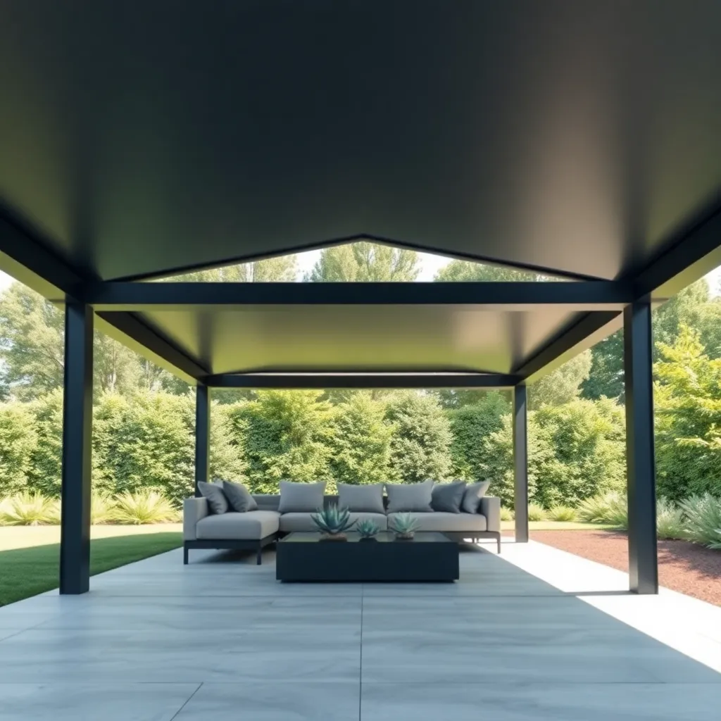 Modern Aluminum Pavilion (Durable and Minimalist Design)