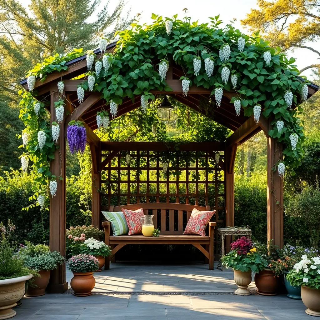 Incorporate Climbing Plants For Shade