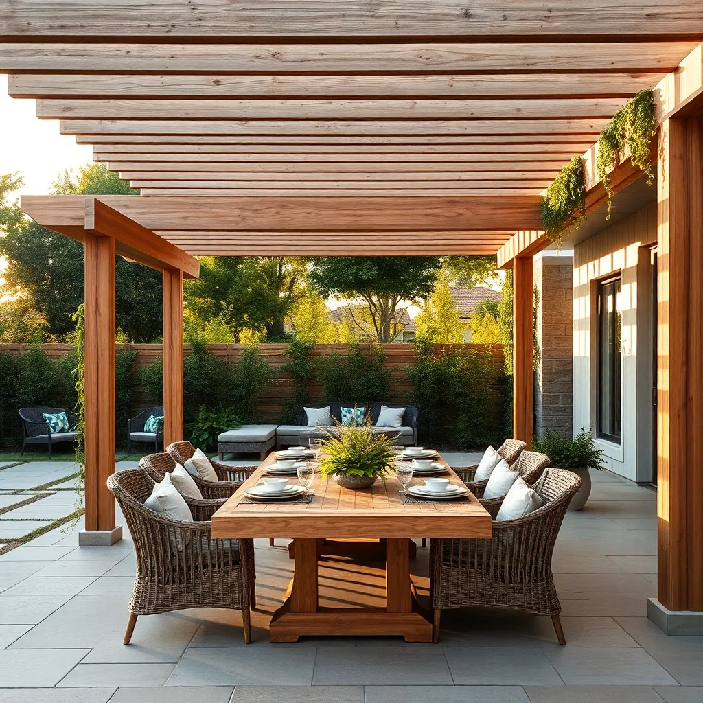 Using Pergolas to Define Space
