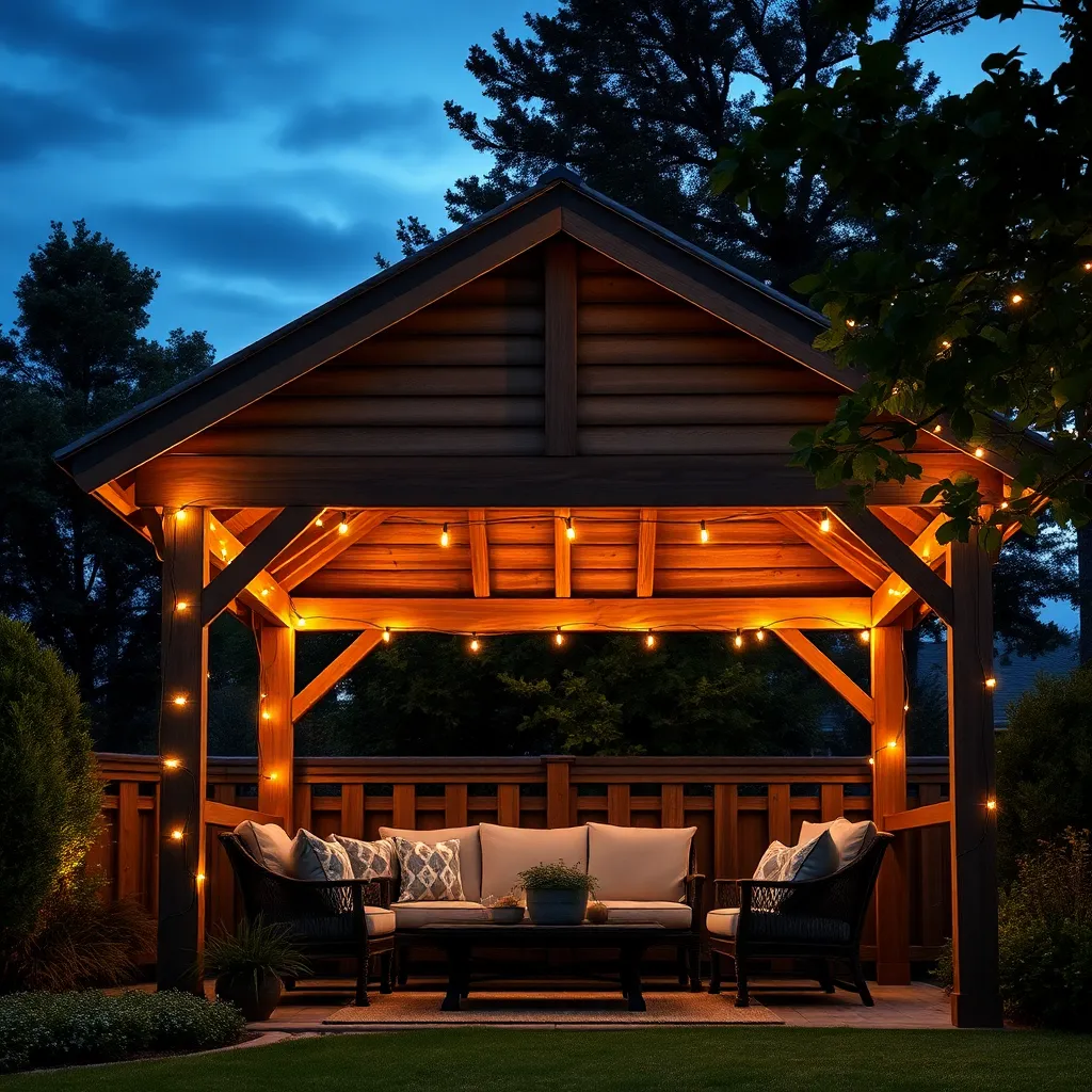 Hang String Lights Along Edges