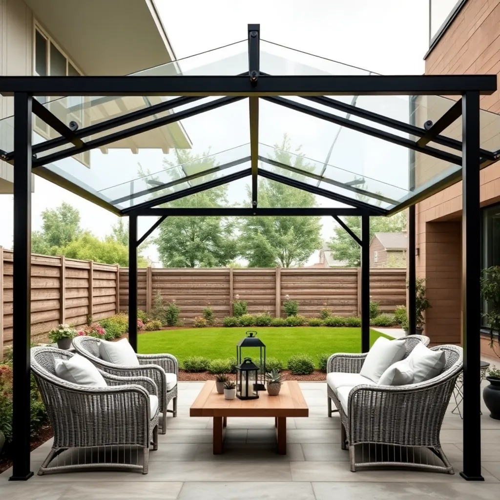 Transparent Roof Gazebos for Light