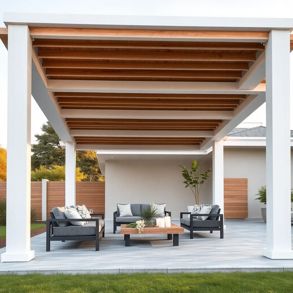 Pergolas with Ventilated Roof Designs