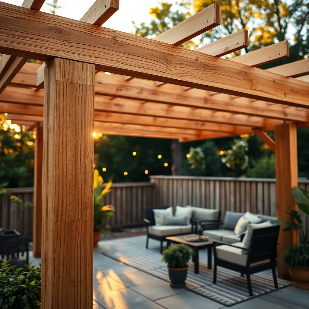 Assemble and Attach Pergola Beams