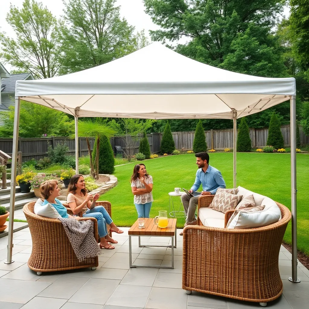 Assembling a Pop-Up Shade Tent