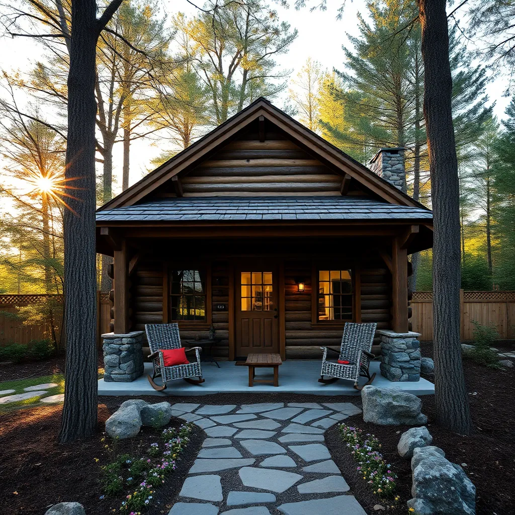 Rustic Log Cabins for Privacy