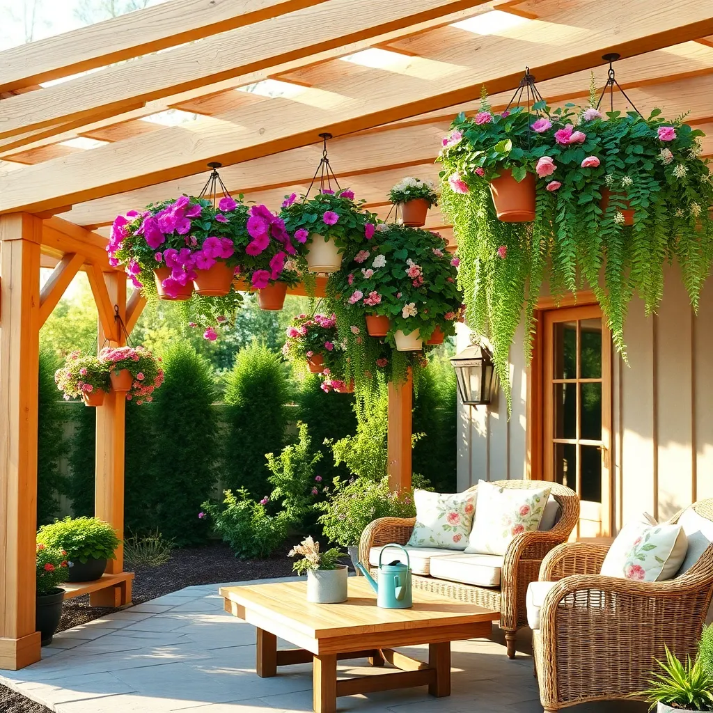 Hang Blooming Flower Pots
