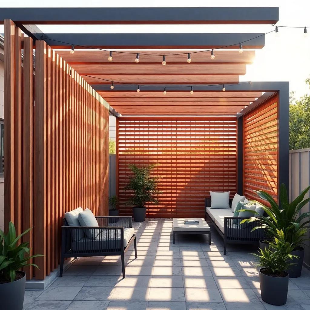 Mount Slatted Wood Screens