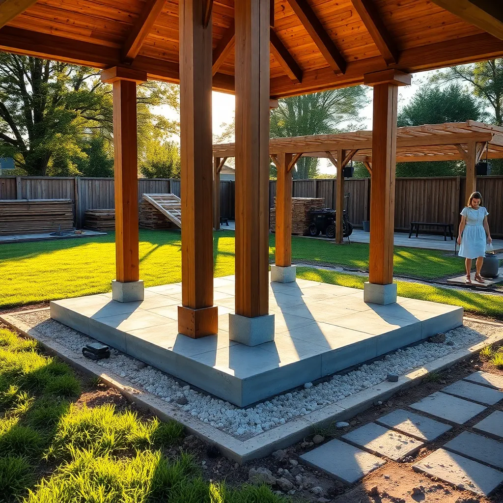 Construct Foundation and Support Posts