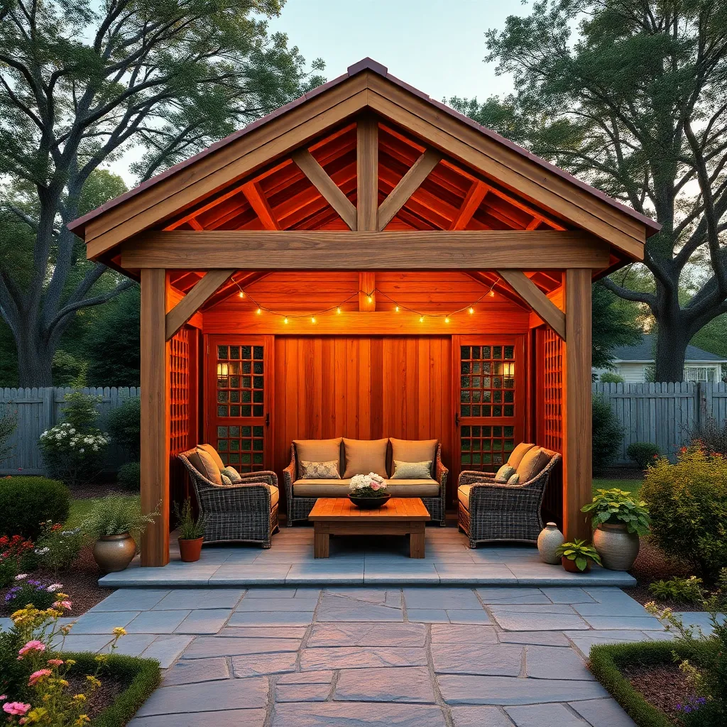 Rustic Cedar Gazebo Ideas