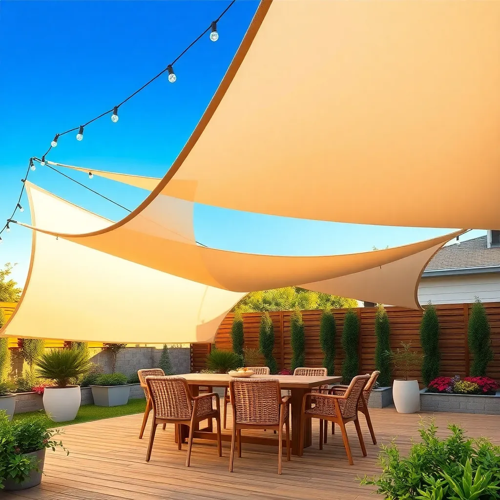 Shade Sails: Lightweight Cooling Solutions