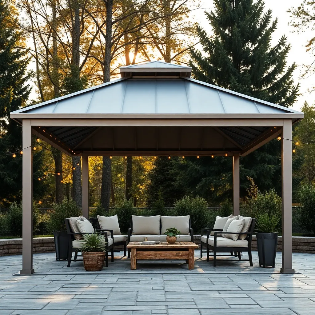 Aluminum Frame Gazebo (Weather-Resistant Hardtop Roof)