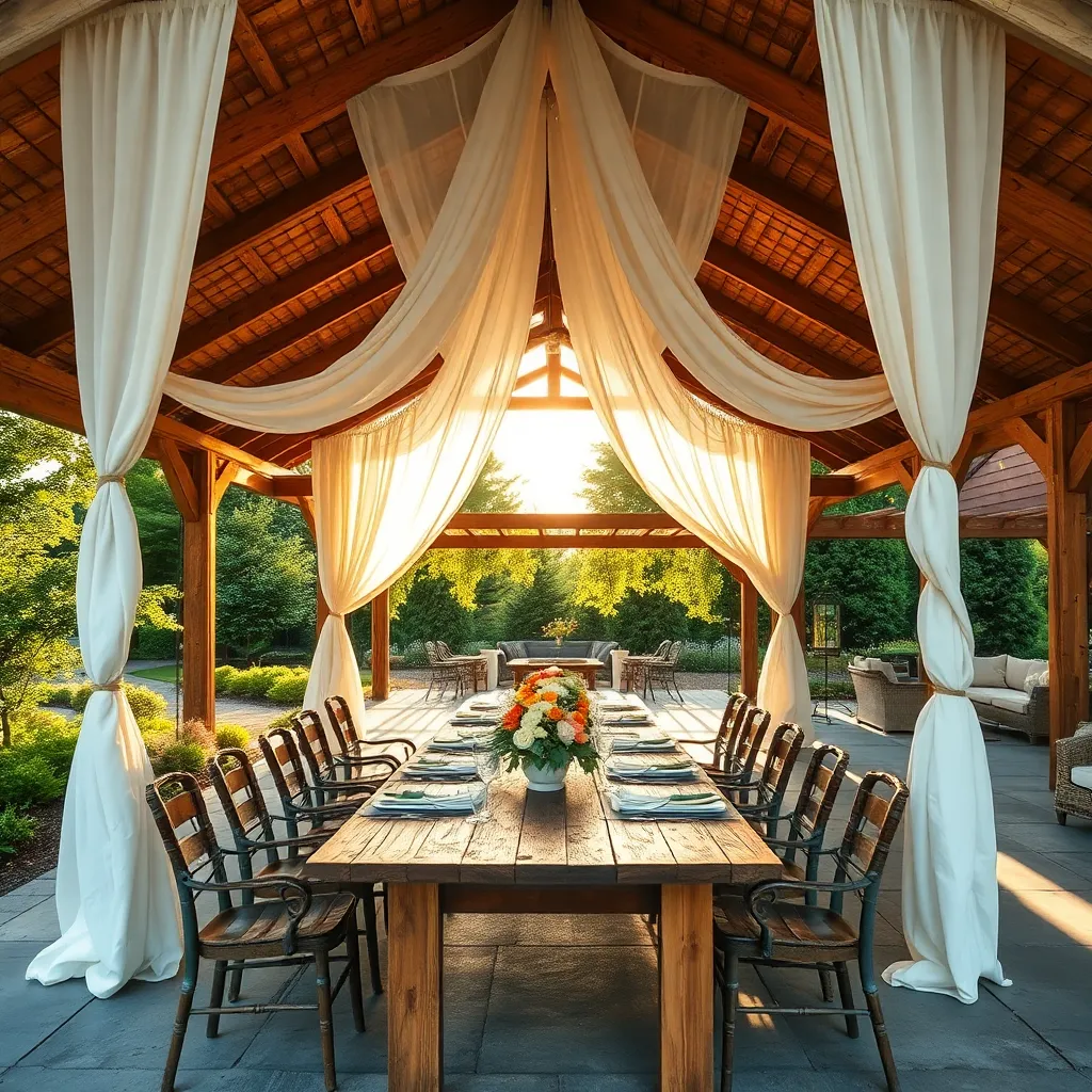 Choose Event-Appropriate Pavilion Decor