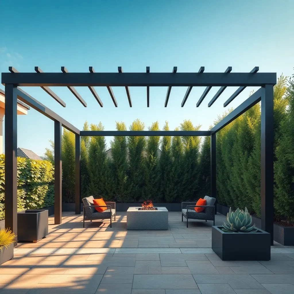 Modern Metal Pergola Styles