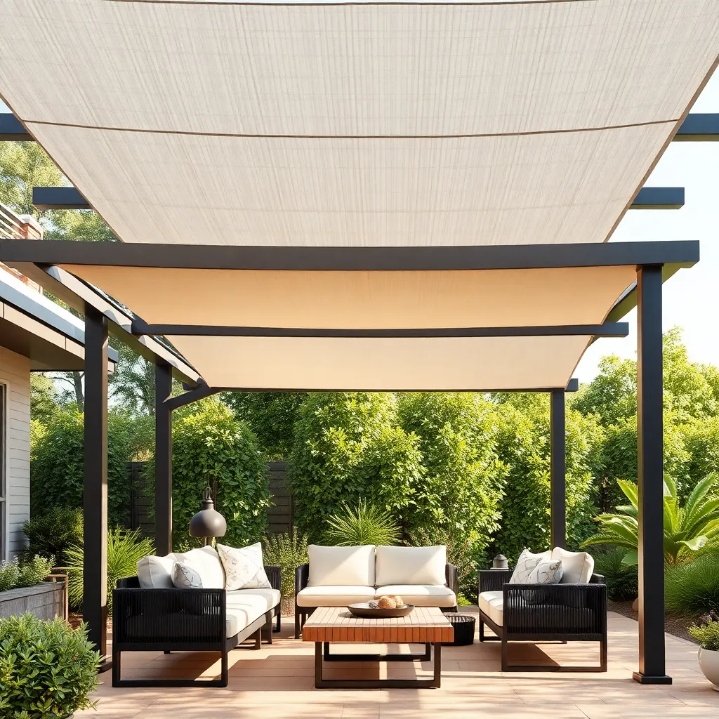 Retractable Canopy Pergola (Waterproof Fabric)
