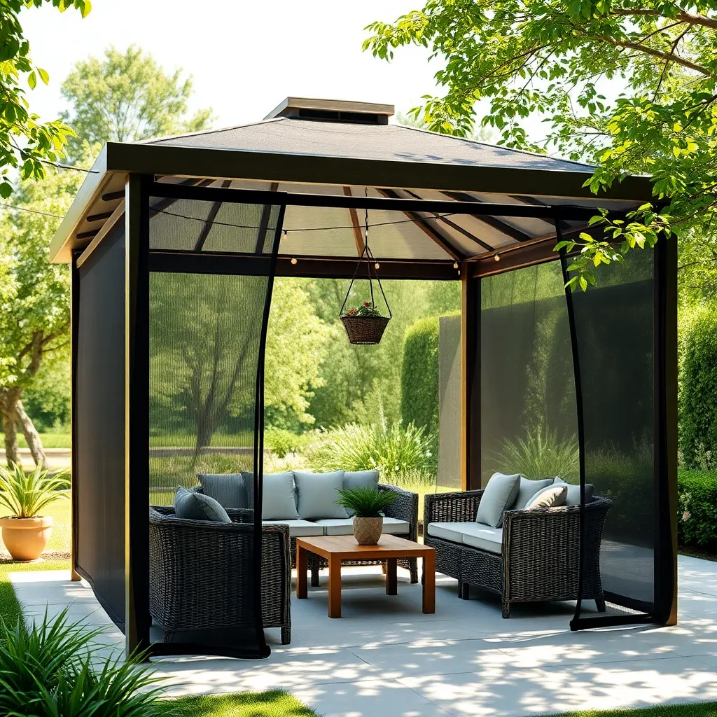 Mesh Gazebos for Enhanced Airflow