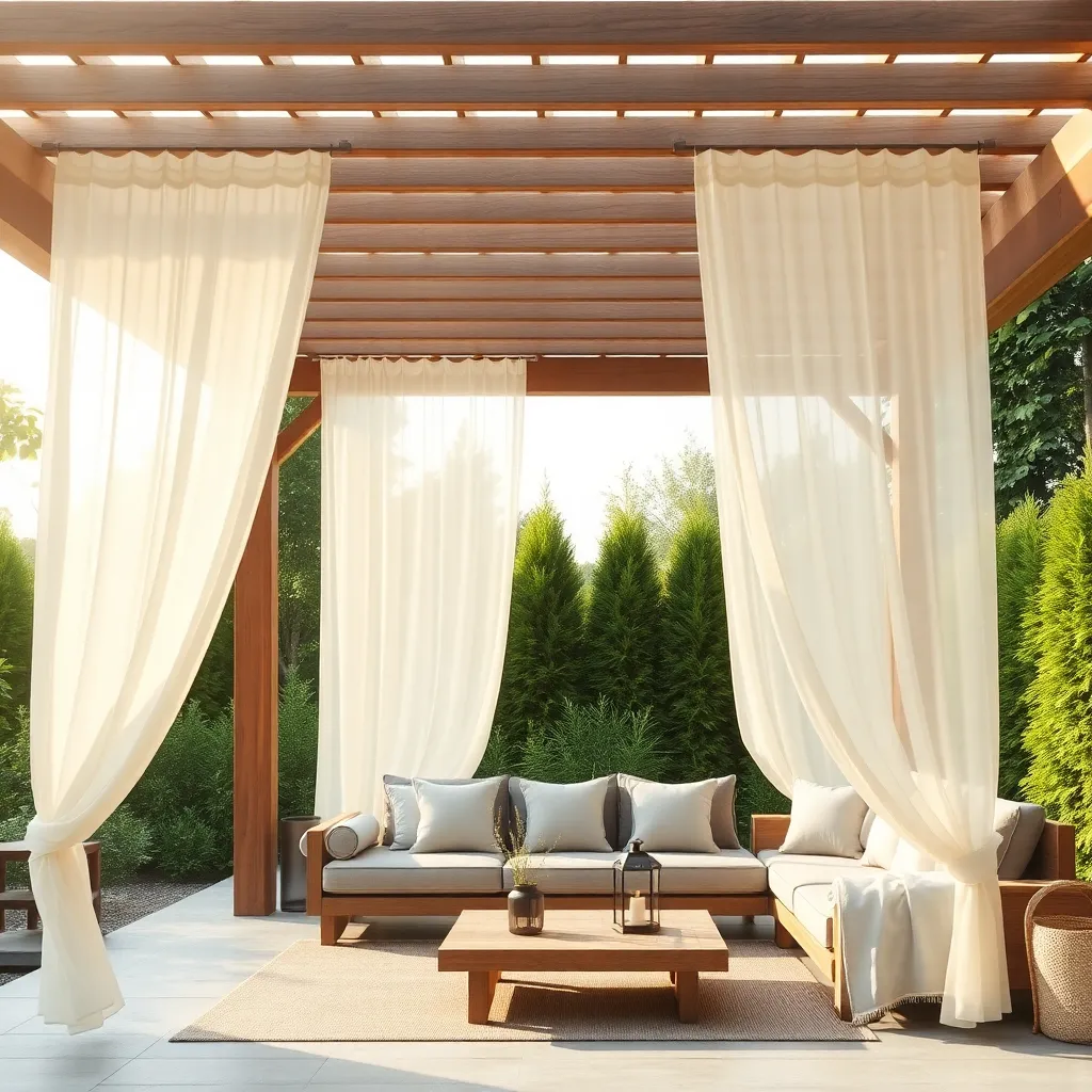 Hang Outdoor Curtains for Flexibility