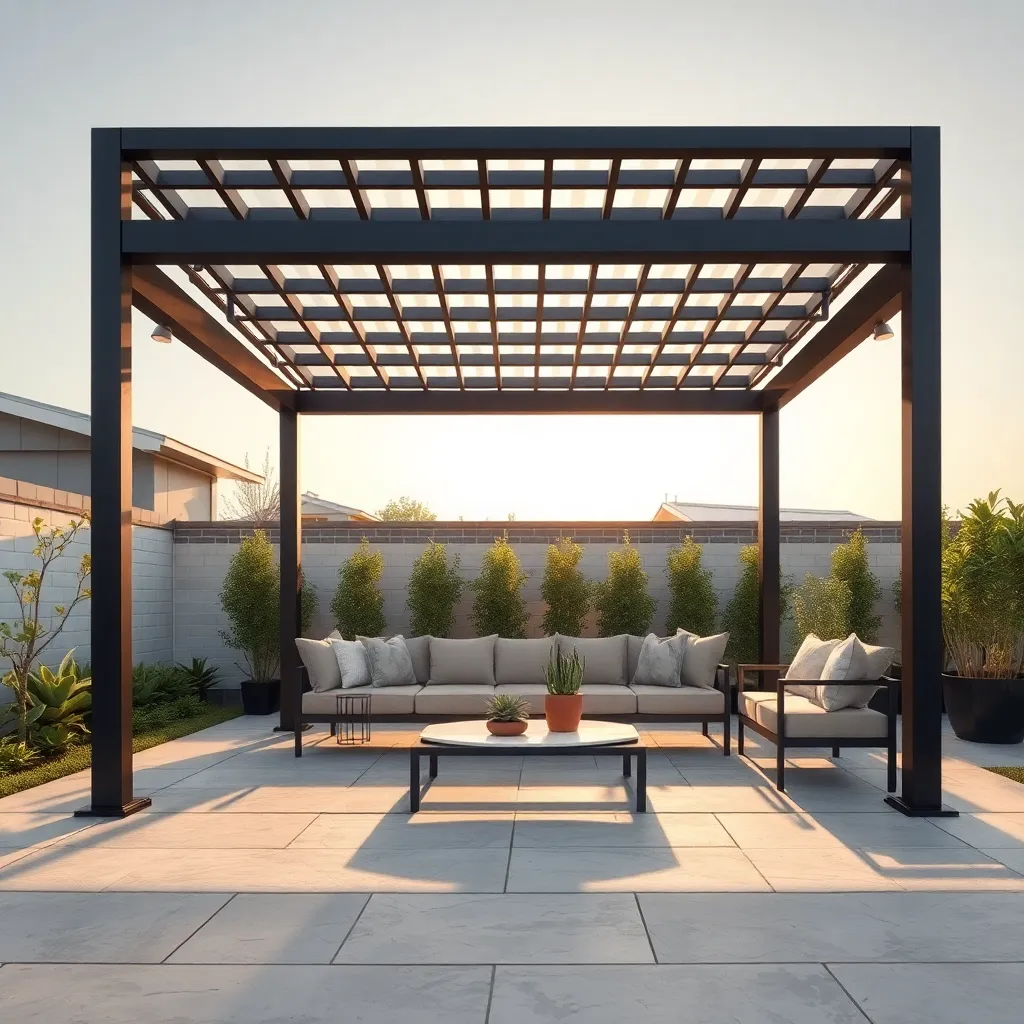 Modern Metal Frame Gazebos